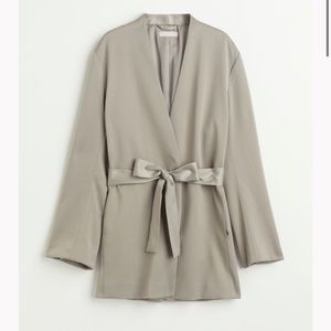 H&M Tie Belt Jacket (Size M)